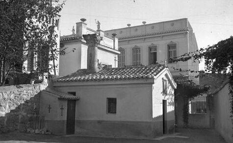 Old photograph of the church of Agios Ioannis at Kolona, Athens.